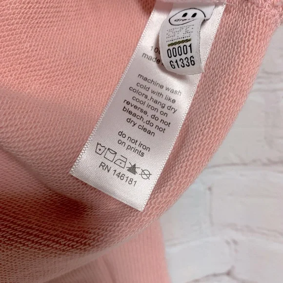 Drew House Pink Deconstructed Mascot Happy Face Hoodie Size M - Picture 5 of 9